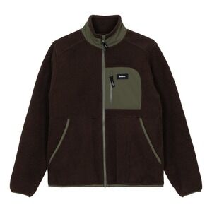 Finisterre Bolster Full Zip Fleece Jacket Burnt Umber Olive Men's Large NWT